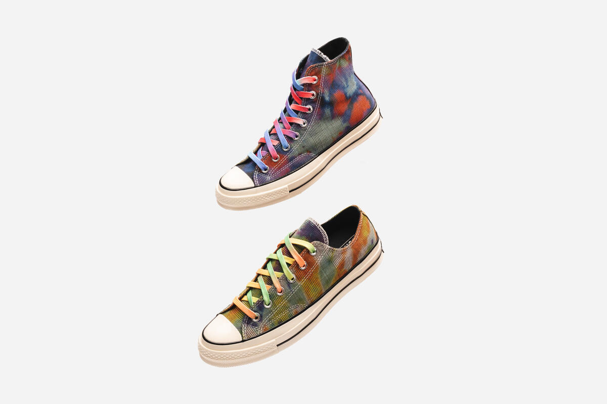 Converse Chuck Taylor All-Star 70 Hi 168752C Unisex Tie store Dye Plaid Shoe 4.5 HS523